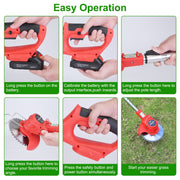 Cordless Electric Lawn Mower Kit – Rechargeable & Lightweight