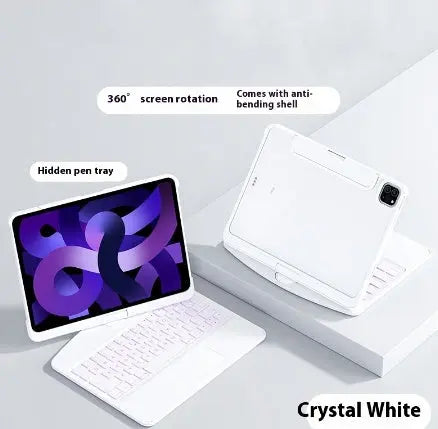 360 Swivel Keyboard Clear Case For IPad Doxrek