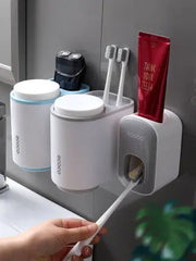 Automatic wall-mounted bathroom toothpaste holder Doxrek