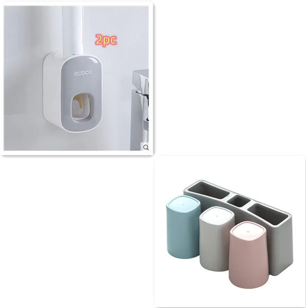 Automatic wall-mounted bathroom toothpaste holder Doxrek