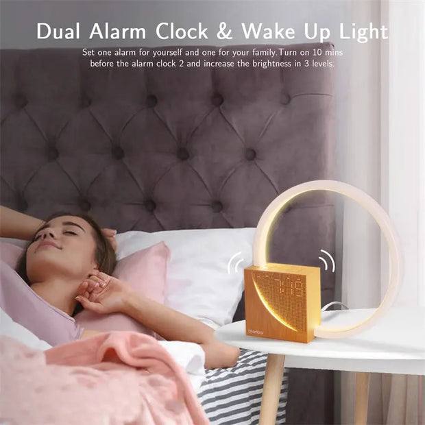 Bedside Lamp With Natural Sounds &  Alarm Clock Doxrek