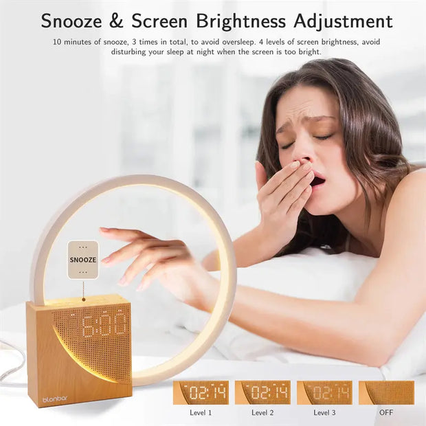 Bedside Lamp With Natural Sounds &  Alarm Clock Doxrek