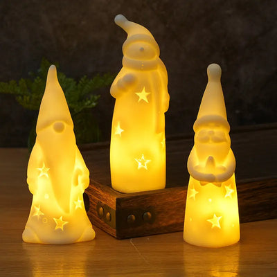 Christmas Night Lights Creative Bedside Lamp LED Candle Light Doxrek