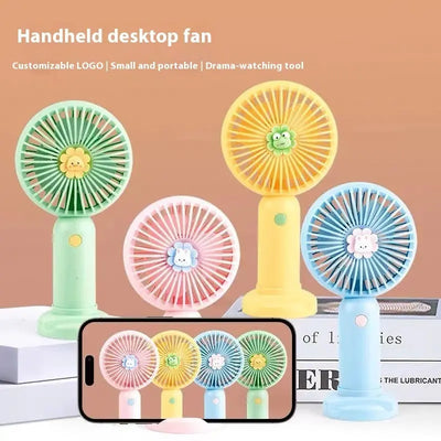 Flowers Mini Handheld Fan Summer Portable Doxrek