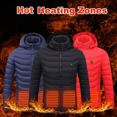 Heated jacket men's winter coat Doxrek